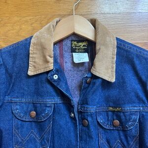 Vintage lined Wrangler jean jacket